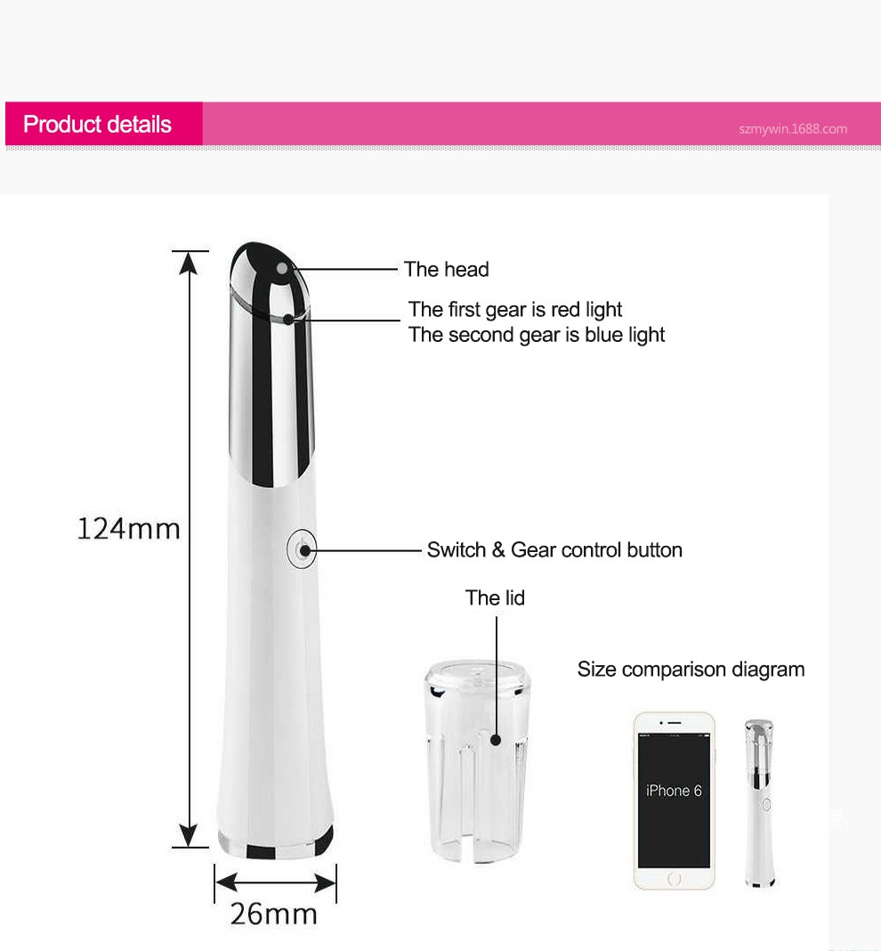 Беаути Еие Массагер УСБ пуњиви масажер за лице Детаљи уређаја за негу коже